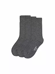 CAMANO | Chaussettes garçon lot de 3 anthracite | Gris
