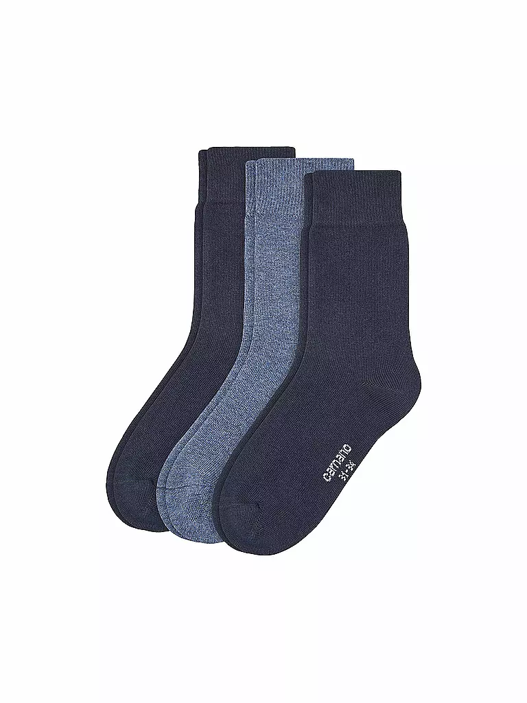 CAMANO | Chaussettes garçon lot de 3 bleu marine jeans | blau