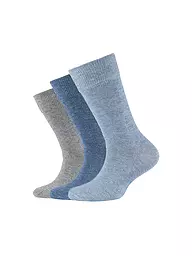 CAMANO | Chaussettes pour filles, lot de 3, rose craie mela | Bleu
