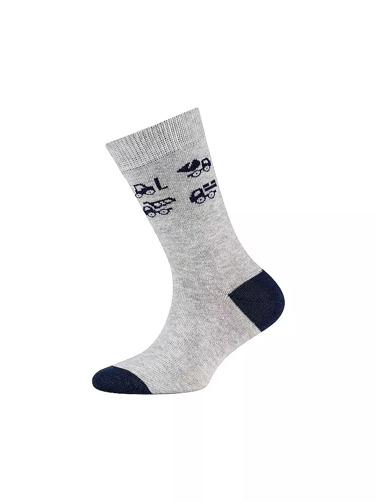 CAMANO | Chaussettes garçon lot de 4 écru chiné | 