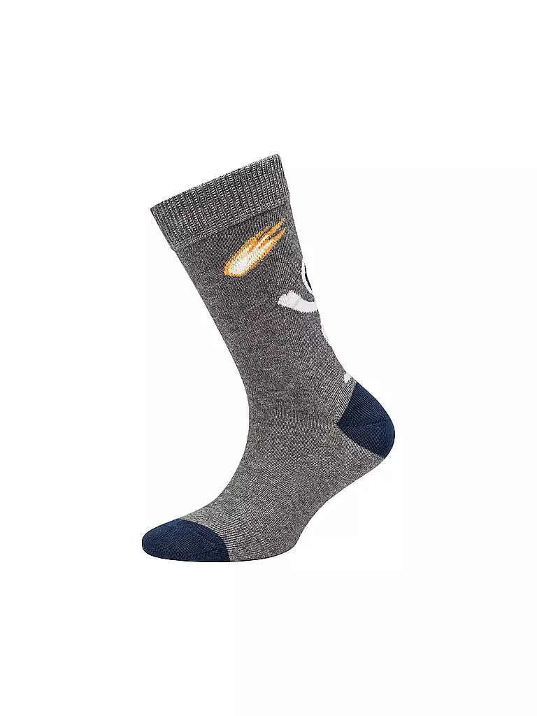 CAMANO | Chaussettes garçon lot de 4 gris foncé | 
