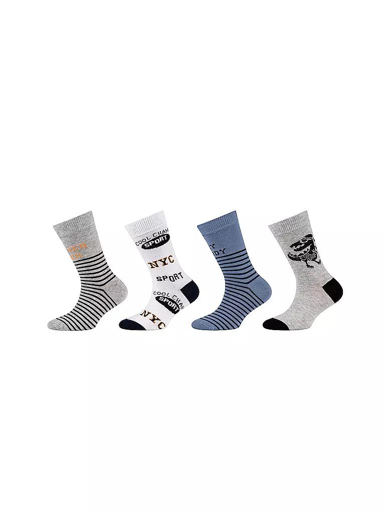 CAMANO | Chaussettes garçon lot de 4 infinity | grau