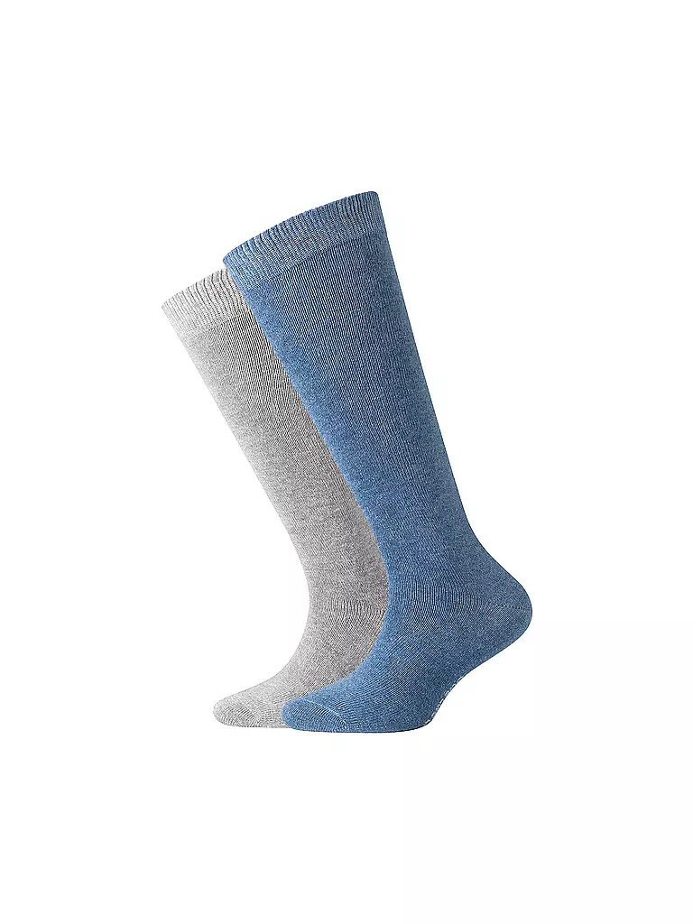 CAMANO | Chaussettes hautes enfant lot de 2 Denim | blau