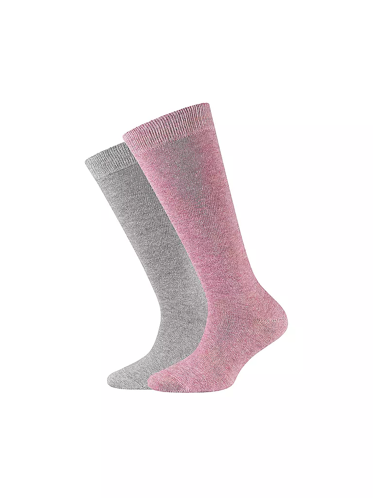 CAMANO | Chaussettes hautes fille lot de 2 Denim | rosa