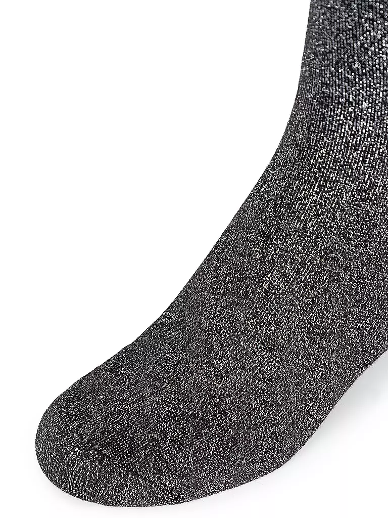 CAMANO | Chaussettes hautes noir argent | 
