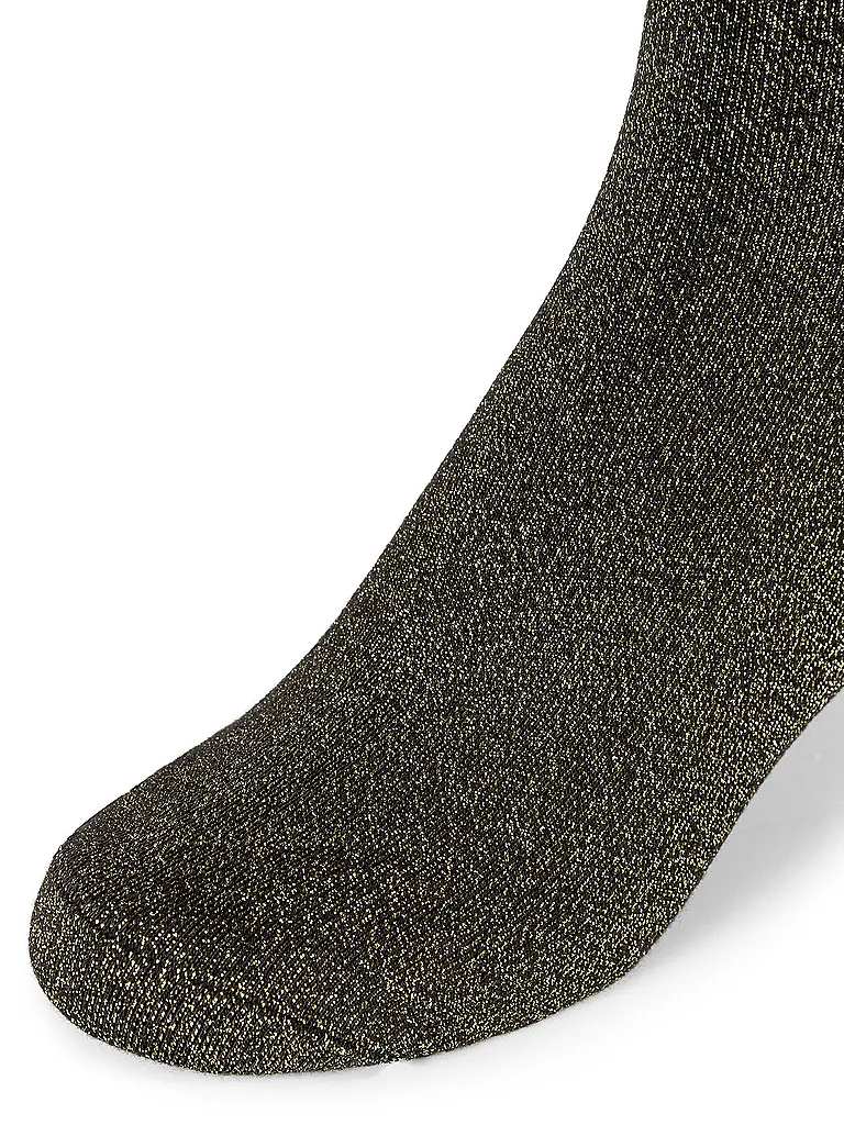 CAMANO | Chaussettes hautes noir doré | 