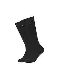 CAMANO | Chaussettes montantes pour femmes, lot de 2 anthracite | Noir