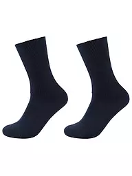 CAMANO | Chaussettes homme lot de 2 marine | Bleu foncé