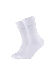 CAMANO | Lot de 2 paires de chaussettes CA-SOFT sable chiné | Blanc