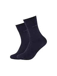 CAMANO | Lot de 2 paires de chaussettes CA-SOFT sable chiné | Bleu
