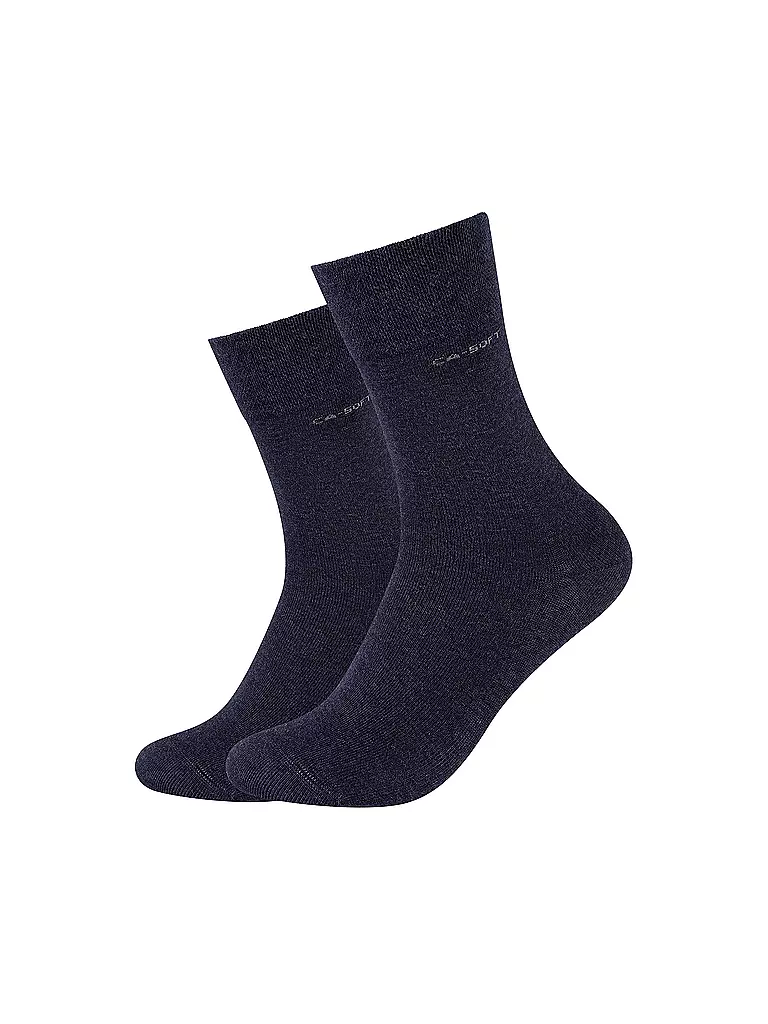 CAMANO | Chaussettes lot de 2 bleu marine chiné | blau