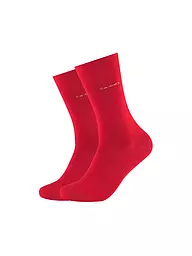CAMANO | Lot de 2 paires de chaussettes CA-SOFT sable chiné | Rouge