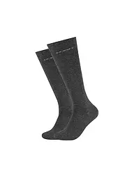 CAMANO | Chaussettes montantes homme, lot de 2, Anthra | Gris