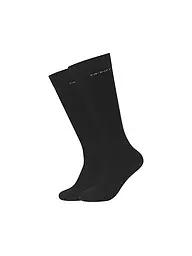 CAMANO | Chaussettes montantes homme, lot de 2, Anthra | Noir