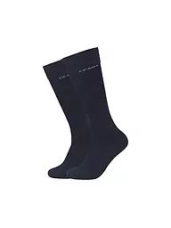 CAMANO | Chaussettes montantes homme, lot de 2, Anthra | Bleu