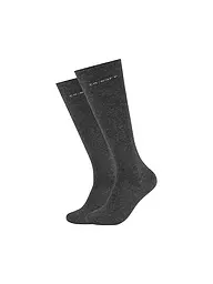 CAMANO | Chaussettes montantes pour femmes, lot de 2 anthracite | Gris