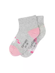CAMANO | Chaussettes pour filles, lot de 2, fog melange | Gris clair