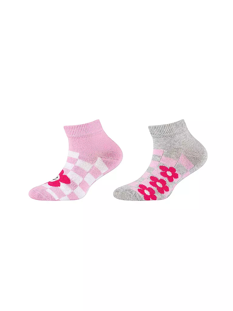 CAMANO | Chaussettes pour filles, lot de 2, fog melange | rosa