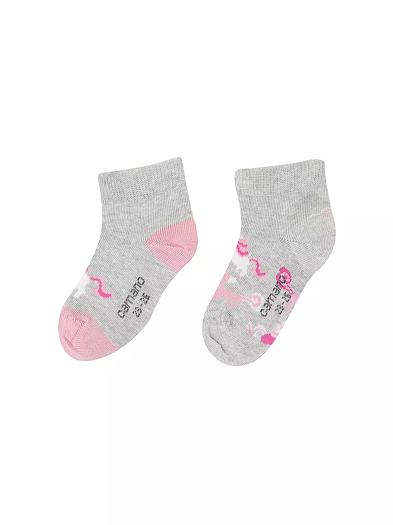 CAMANO | Chaussettes pour filles, lot de 2, fog melange | hellgrau