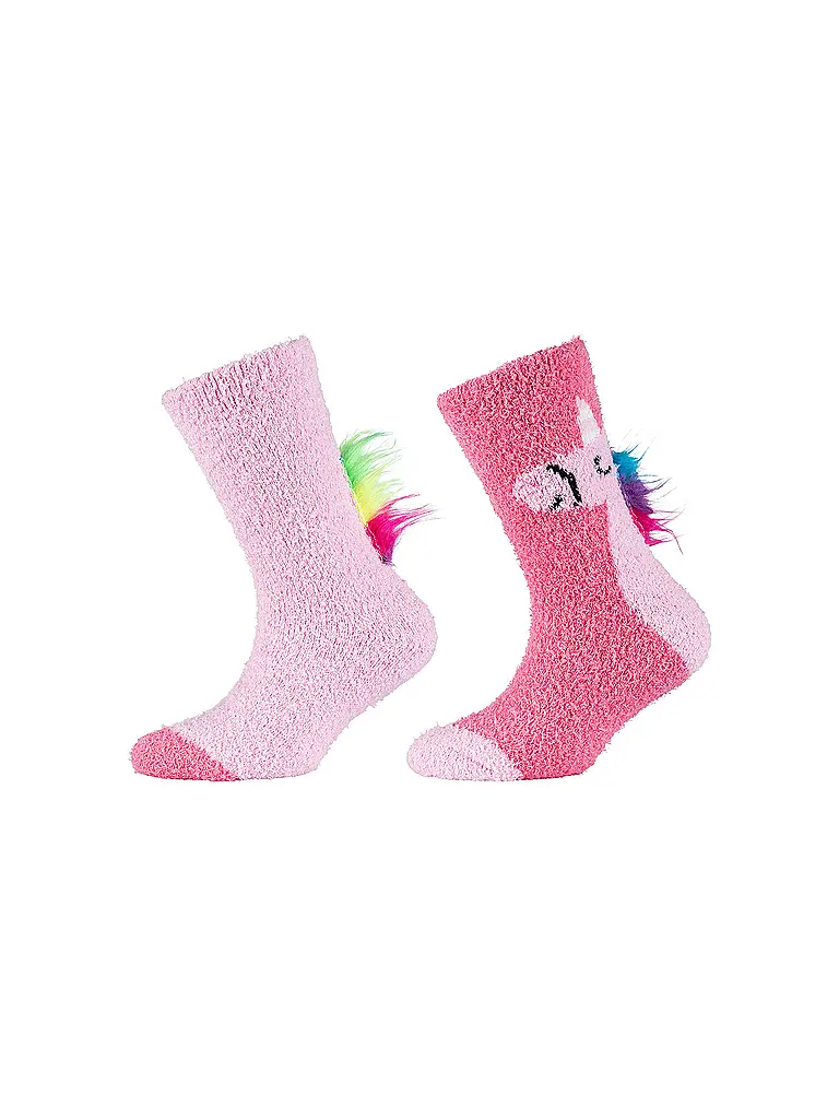 CAMANO | Chaussettes pour filles, lot de 2, rose shocking | rosa