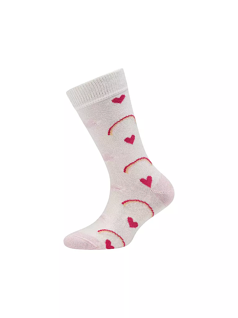CAMANO | Chaussettes pour filles, lot de 4, brume chinée | 
