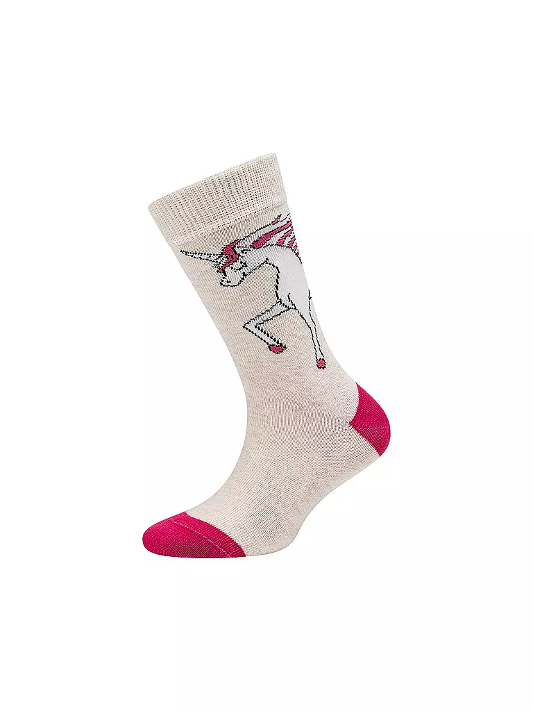 CAMANO | Chaussettes pour filles, lot de 4, brume chinée | 