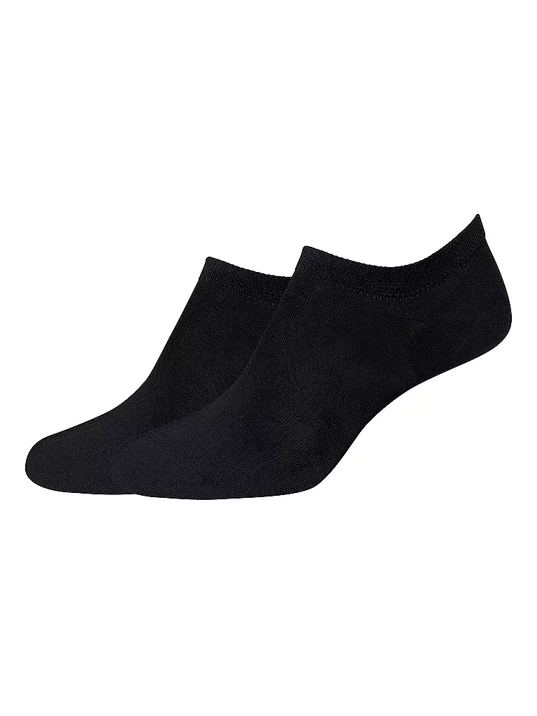 CAMANO | Chaussettes sneaker, lot de 2, noir | schwarz