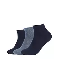 CAMANO | Chaussettes sneaker, lot de 3, noir | Bleu