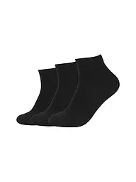 CAMANO | Chaussettes sneaker, lot de 3, noir | Noir