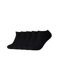 CAMANO | Chaussettes sneaker lot de 5 blanc | Noir