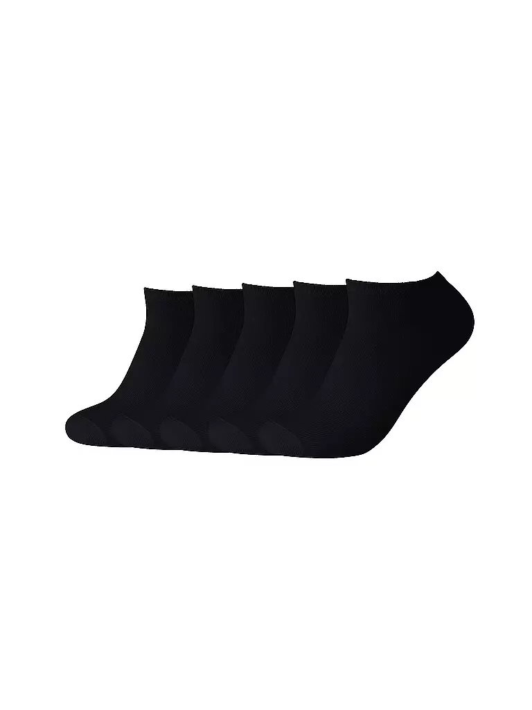 CAMANO | Chaussettes sneaker, lot de 5, noir | schwarz