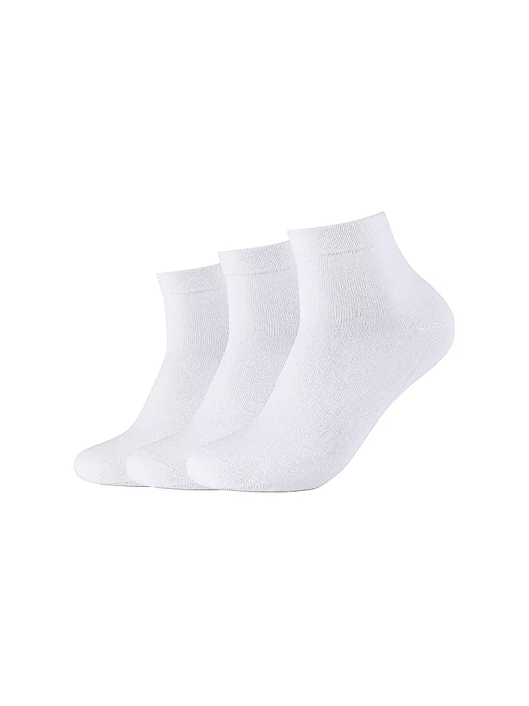 CAMANO | Chaussettes sneaker, paquet de 3, blanc | weiss