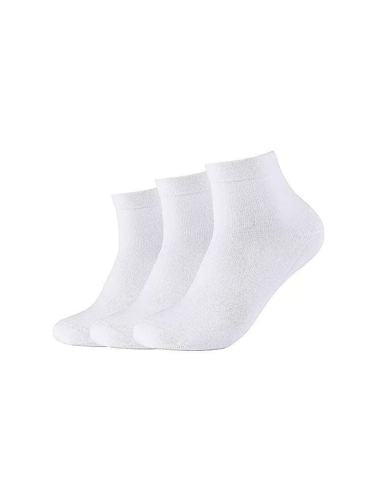 CAMANO | Chaussettes sneaker, paquet de 3, blanc | weiss