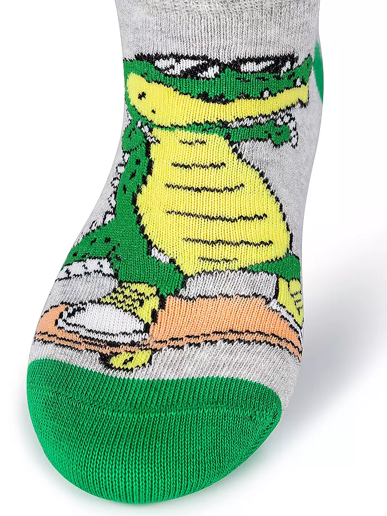 CAMANO | Chaussettes sneaker enfant lot de 4 fog melange | 