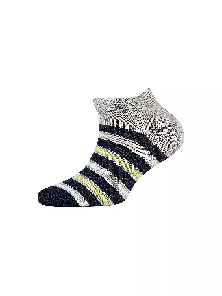 CAMANO | Chaussettes sneaker enfant lot de 4 fog melange | 