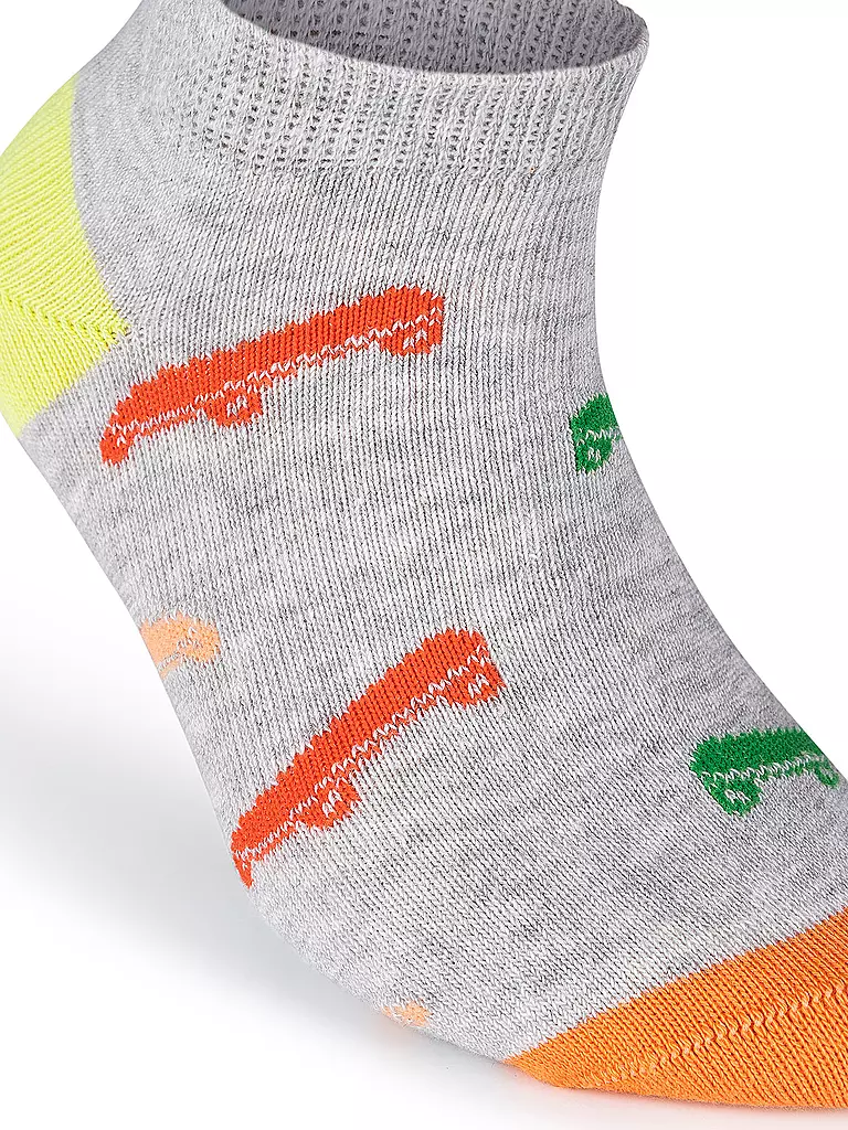 CAMANO | Chaussettes sneaker enfant lot de 4 fog melange | 