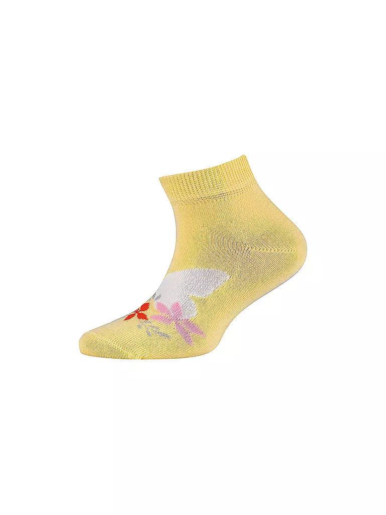 CAMANO | Chaussettes Sneaker Fille Lot de 4 popcorn | 
