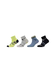 CAMANO | Chaussettes sneaker garçon lot de 4 bleu | Bleu
