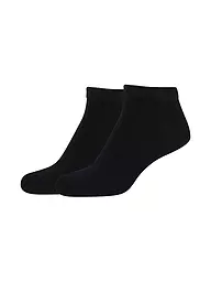 CAMANO | Chaussettes sneaker lot de 2 BAMBOU blanc | Noir