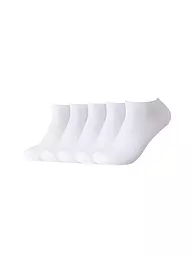 CAMANO | Chaussettes sneaker lot de 5 blanc | Blanc