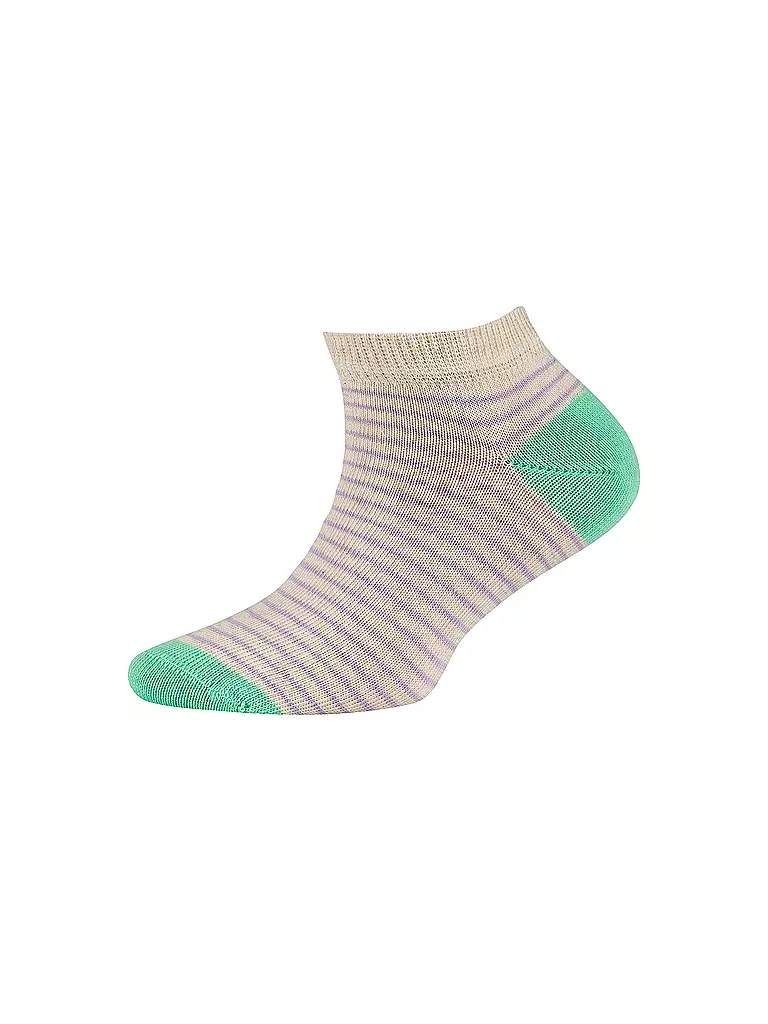 CAMANO | Chaussettes sneaker pour filles, paquet de 4, mélange de blanc | 