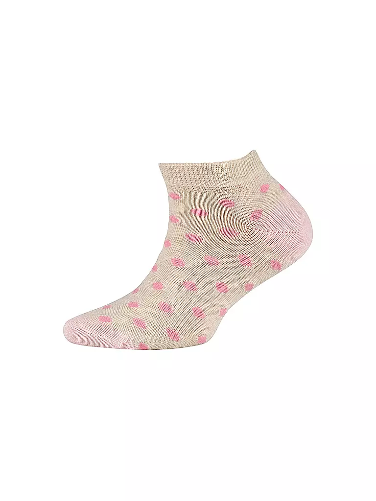 CAMANO | Chaussettes sneaker pour filles, paquet de 4, mélange de blanc | 