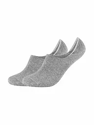CAMANO | Socquettes lot de 2 COMFORT INVISIBLE sable chiné | Gris clair