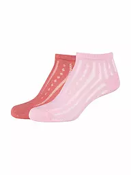CAMANO | Lot de 2 paires de chaussettes blanc cassé | Rose