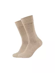 CAMANO | Lot de 2 paires de chaussettes CA-SOFT sable chiné | Beige