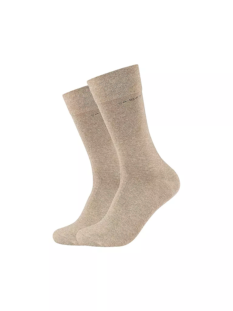 CAMANO | Lot de 2 paires de chaussettes CA-SOFT sable chiné | beige