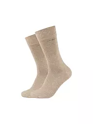 CAMANO | Chaussettes lot de 2 true red | Beige