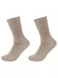 CAMANO | Chaussettes homme lot de 2 marine | Beige