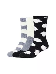 CAMANO | Lot de 3 paires de chaussettes egret | Noir