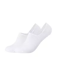CAMANO | Socquettes lot de 2 COMFORT INVISIBLE sable chiné | Blanc